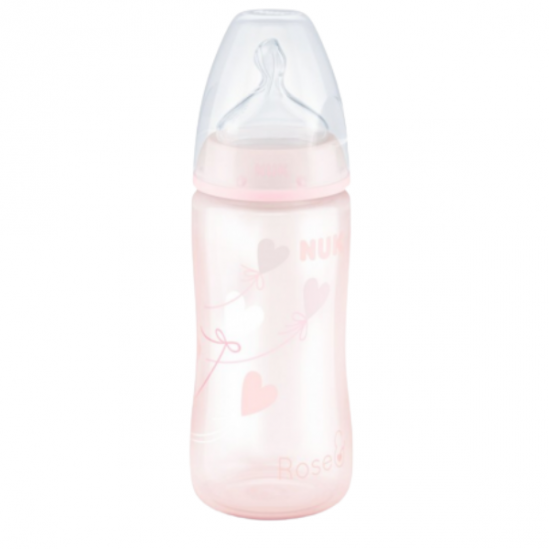 Nuk biberon fille first choice+ avec temperature control 0-6 mois 150ml