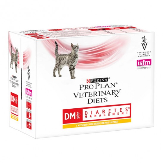 Purina pro plan dm st ox croquettes au poulet pour chat 10 x 85g