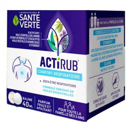 Santé Verte actirub baume pectoral 40ml