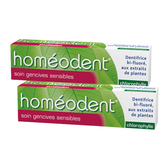 Boiron Homéodent Soin Blancheur Chlorophylle Lot de 2 x 75 ml