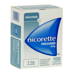 Nicorette microtab 2mg 100 comprimés sublinguaux