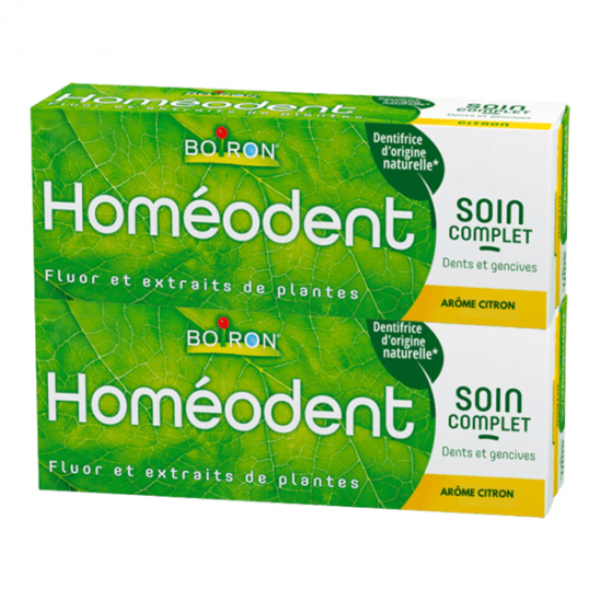 Boiron Homéodent dentifrice soin complet citron lot de 2x75ml