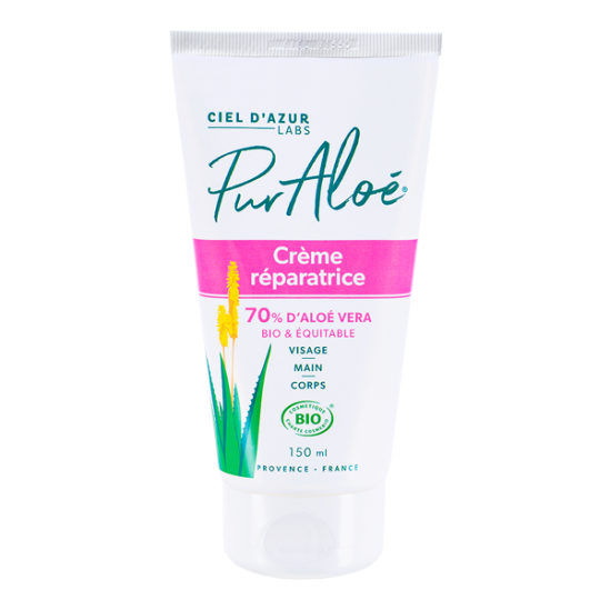 Pur Aloé crème réparatrice 70% Aloé Vera 150ml