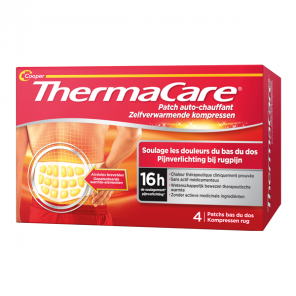 Thermacare patch auto-chauffant 16h bas du dos 4 patchs