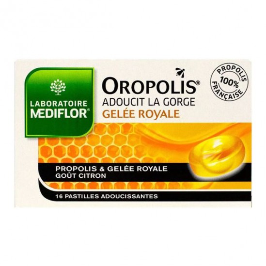 Mediflor Oropolis Pastilles Coeur Liquide Gelée Royale 16 pastilles