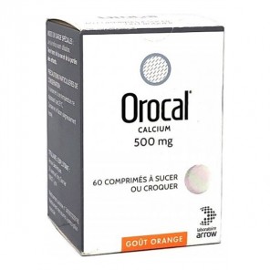 Orocal 500mg 60 comprimés à sucer ou croquer