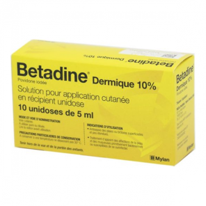 Betadine Dermique 10 % solution 10 unidoses