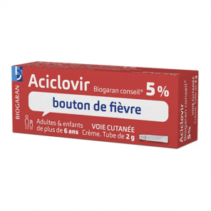 Aciclovir Biogaran 5% Crème 2gr