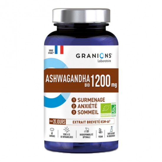 Granions Ashwagandha bio 1200 mg - 60 comprimés