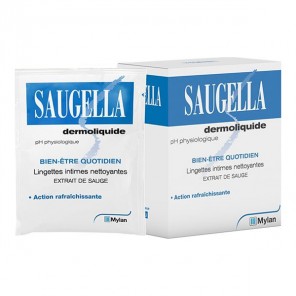 Saugella Dermoliquide 10 lingettes intimes