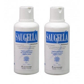 Saugella dermoliquide bleu 500ml x2