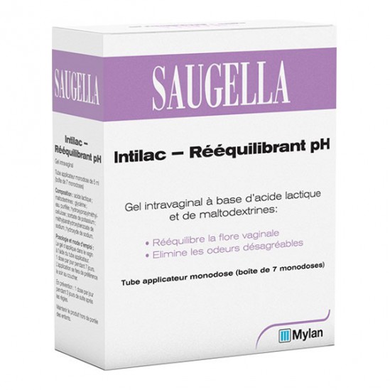 Saugella Initilac gel intravaginal rééquilibrant pH 5mlx7 monodoses