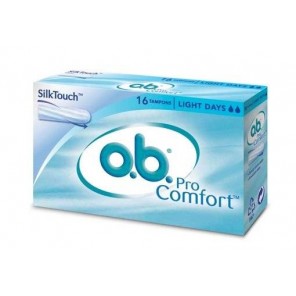 O.B Pro Comfort light days 16 tampons