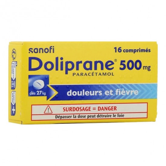 Doliprane 500 mg 16 comprimés