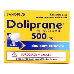 DOLIPRANE 500MG PDR OR B/12SACH