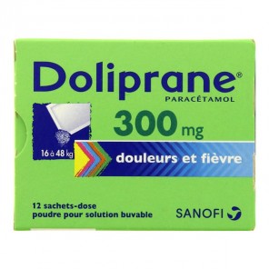 Doliprane 300mg 12 sachets