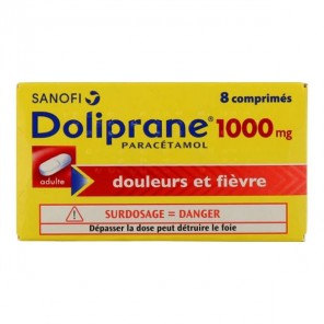 Doliprane 1000g 8 comprimés effervescent 