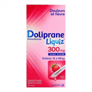 Doliprane Liquiz 300mg 12 sticks