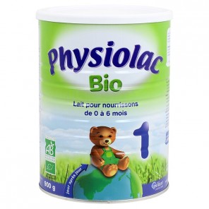 Physiolac lait 1er âge bio 900g