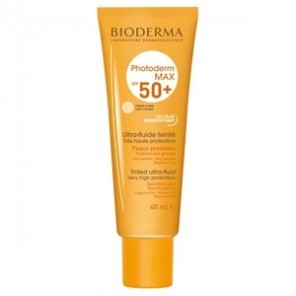 Bioderma photoderm max ultra fluide solaire teinté clair spf 50+ 40ml