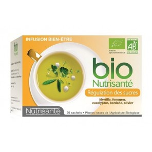 Nutrisanté Infusion bio cholestérol et régulation des sucres 20 sachets